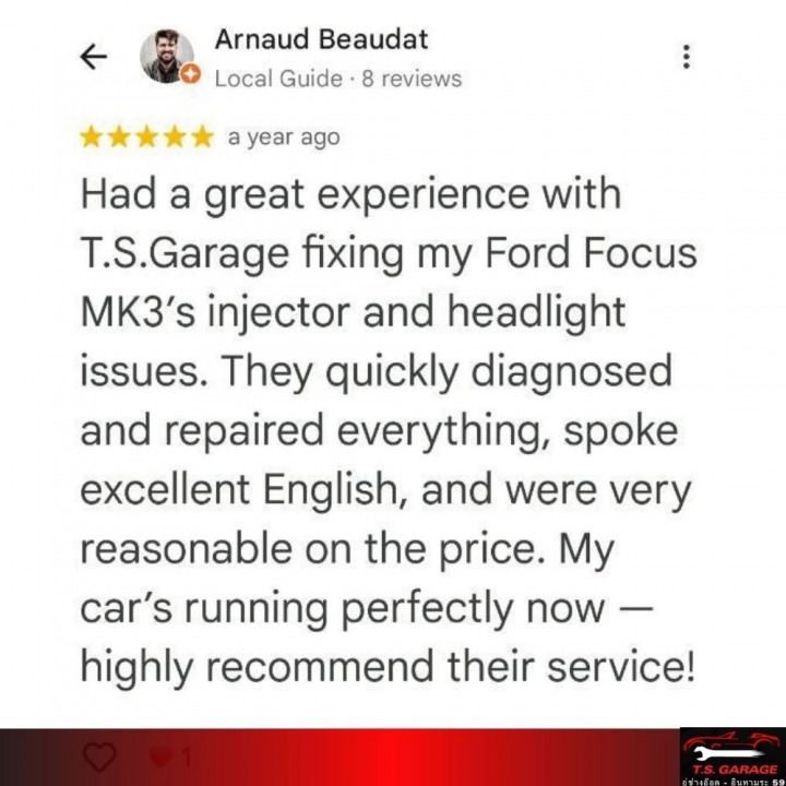 รีวิวจากลูกค้าชาวต่างชาติ